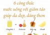 6 công thức nước uống với giấm táo giúp da đẹp, dáng thon