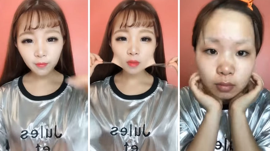 Khuôn mặt trước và sau khi qua các thủ thuật makeup khiến ai cũng phải ngỡ ngàng. 