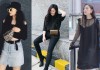 Street style hot mom tuần này ngập tràn đồ đen