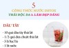 5 công nước nước detox thải độc da, làm đẹp dáng