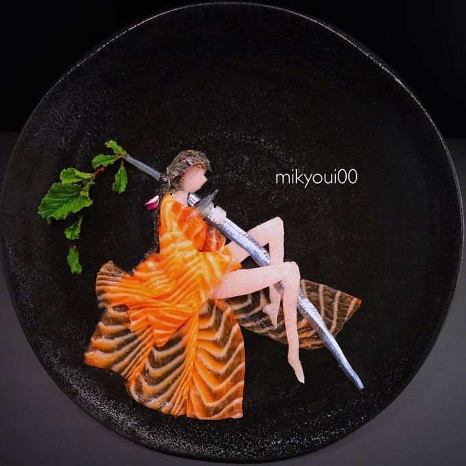 4.Người đàn ông Nhật biến sashimi thành tranh 3D đẹp không nỡ ăn10