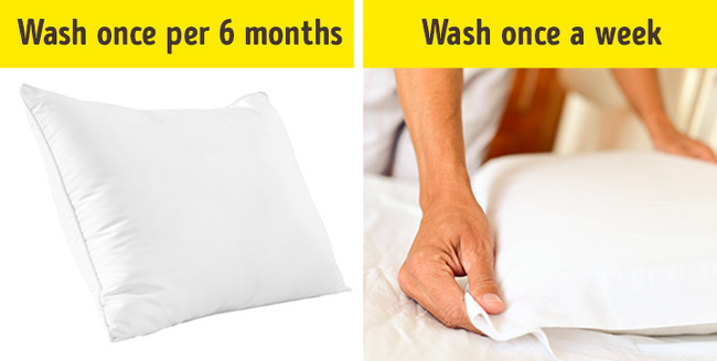 Vệ sinh vỏ gối, ga giường thường xuyên cũng là cách để bạn bảo vệ làn da, hạn chế cho da phải tiếp xúc với các loại bụi bẩn, da chết, mồ hôi... tích tụ trên bề mặt vải. 