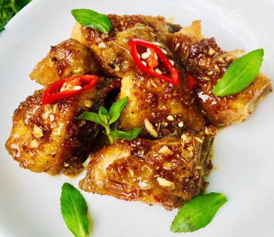 Gà chiên mắm tỏi