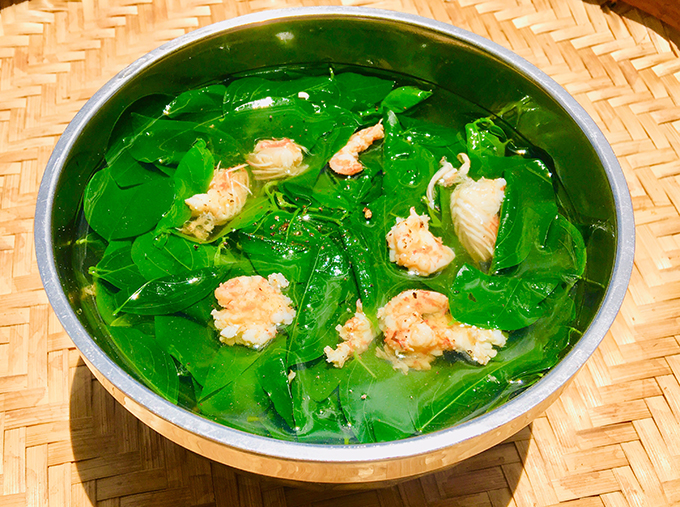 10.Canh rau ngót nấu tôm