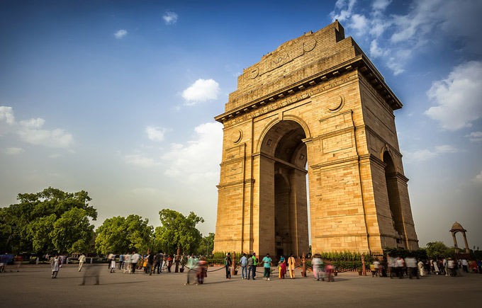 Cổng Ấn Độ có kiến trúc gần giống Khải Hoàn Môn ở Pháp. Ảnh: DforDelhi