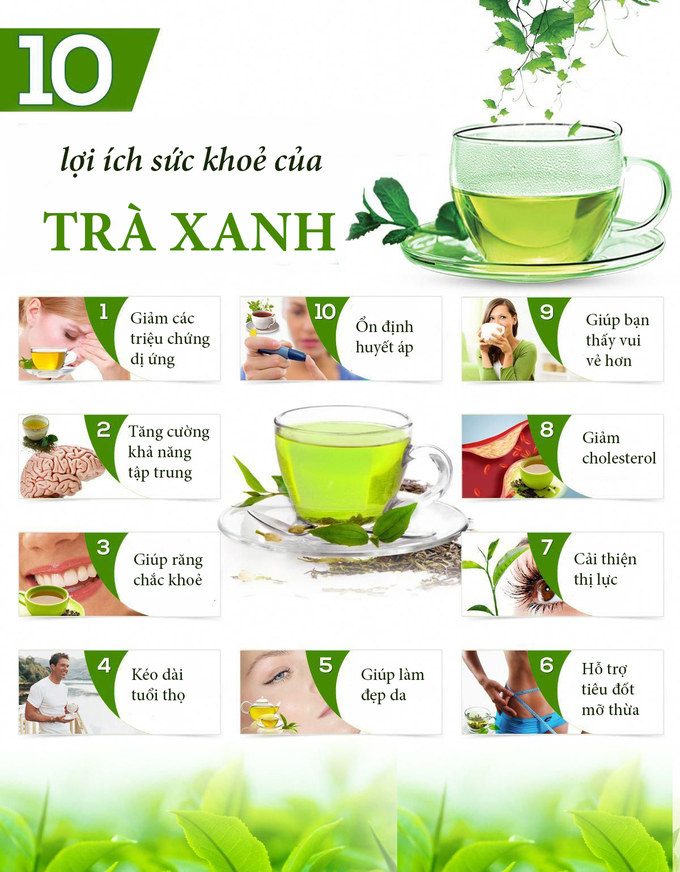 5.10 lý do bạn nên uống trà xanh mỗi ngày