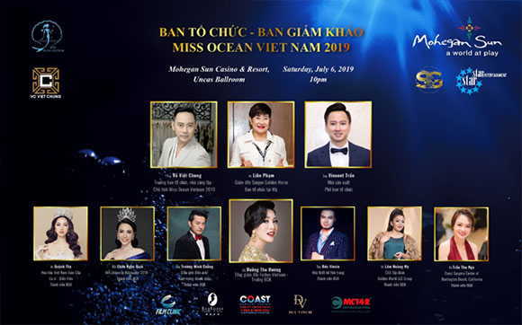 Poster chính thức Ban giám khảo của Miss Ocean Vietnam 2019.