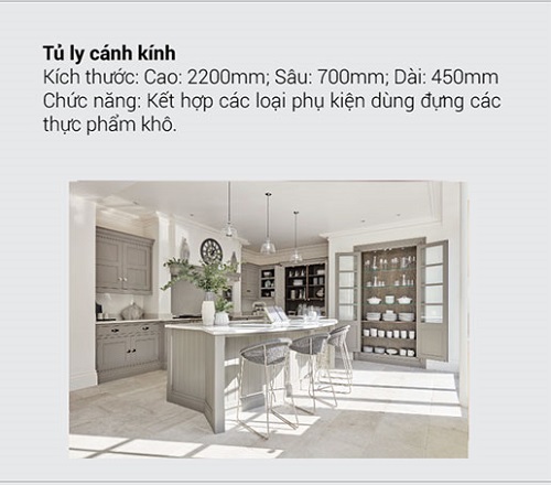 8.10 Kích thước tiêu chuẩn và chức năng chính của tủ bếp mà bạn muốn biết8