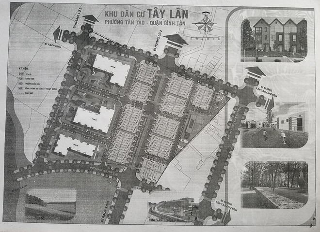 Dự án “ma” khu dân cư Tây Lân (Q.Bình Tân) của Công ty Angel Lina Ảnh: Chụp từ tư liệu
