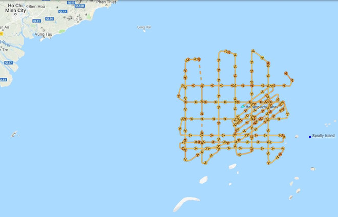 Hoạt động phi pháp của tàu Hải dương Địa chất 8 của Trung Quốc tới ngày 19.7 Twitter Ryan Martison