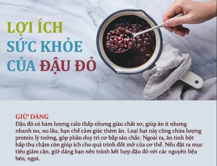 7. lợi ích của đậu đỏ