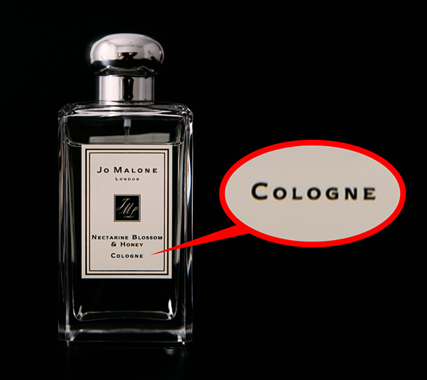 Eau de Cologne trước đây thường được dùng để chỉ mùi hương dành cho nam giới.