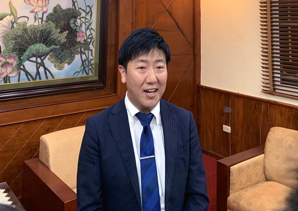 Ông Ohigata Katsuhiro - đại diện ARC Acedemy, cho biết Nhật Bản có nhu cầu tuyển, tiếp nhận nhiều hộ lý, điều dưỡng viên Việt Nam - Ảnh: Đ.BÌNH