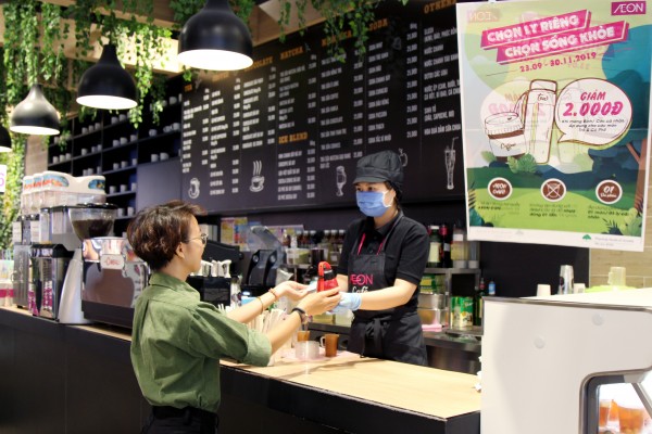 Chương trình giảm 2.000 đồng cho khách hàng mua thức uống Trà và Cà phê tại khu vực AEON Café từ ngày 23_09 đến 30_11_2019 