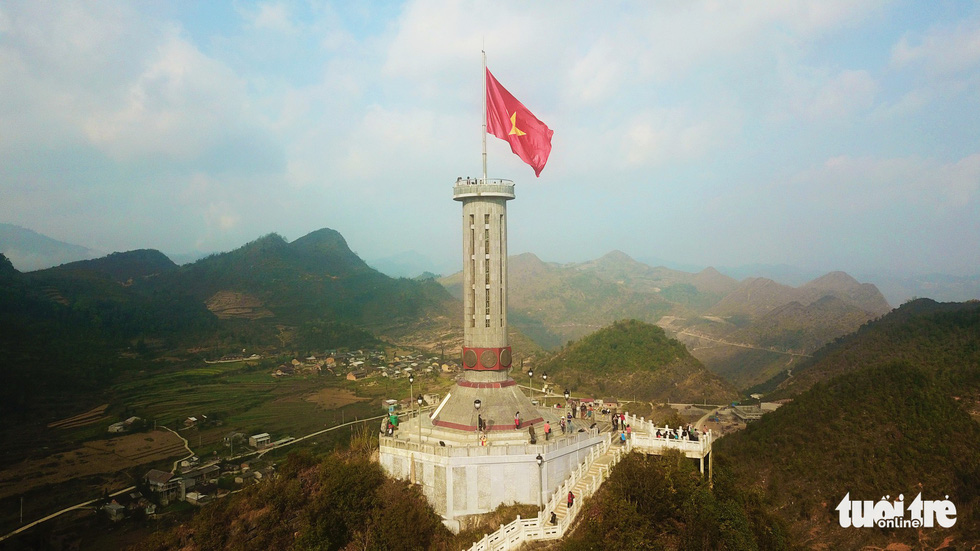 Cột cờ Lũng Cú, xã Lũng Cú, huyện Đồng Văn, tỉnh Hà Giang - Ảnh: QUANG ĐỊNH