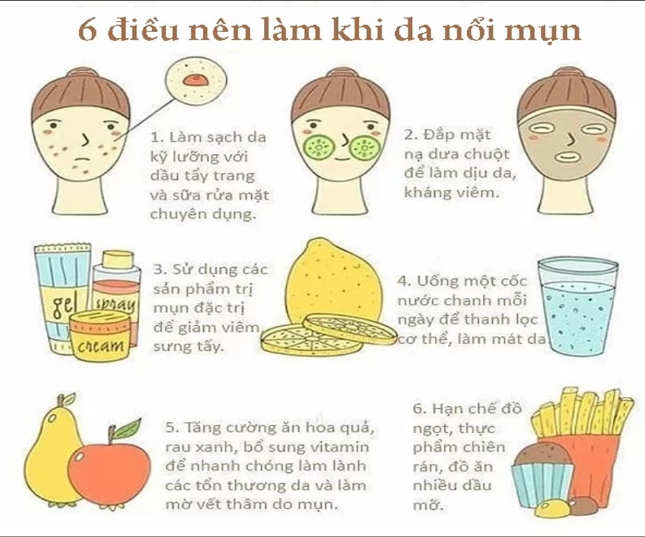 7. những điều nên làm khi nổi mụn