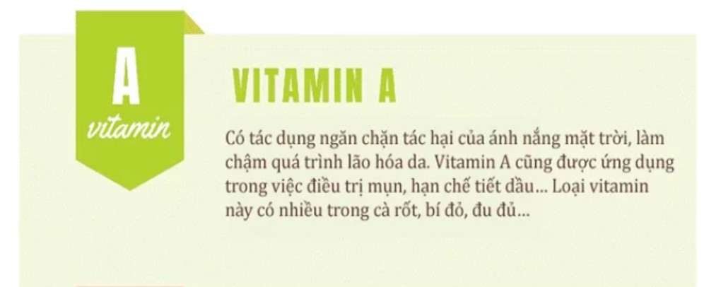 8. vitamin tốt cho làn da1