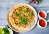 Bún gạo chiên giòn sốt nấm