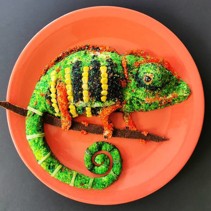Nghệ thuật tạo hình đĩa thức ăn hình con vật11