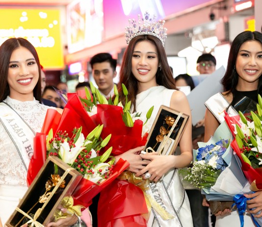 Hoa hậu Khánh Vân rạng rỡ tại sân bay Tân Sơn Nhất