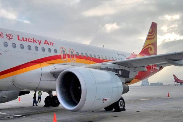 Máy bay của Hãng hàng không Lucky Air - Ảnh: SOUTH CHINA MORNING POST