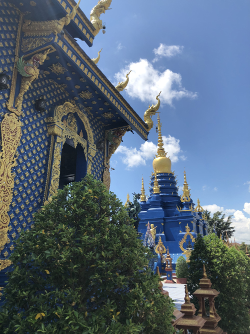 12.Ngôi chùa 'hổ nhảy' nhuộm màu xanh ở Thái Lan2