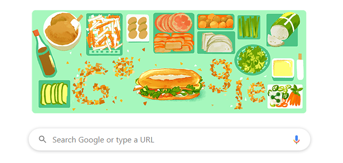 Google Doodle Banh Mi