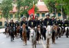 Chùm ảnh: Đội Kỵ binh Cảnh sát cơ động diễu hành trên Quảng trường Ba Đình