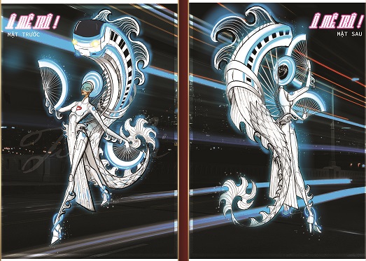 Tác phẩm ‘Ô Mê Trô’ lọt vào Top 8 cuộc thi Tuyển chọn thiết kế trang phục dân tộc