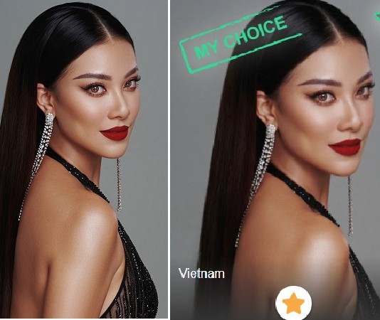 Hé lộ hình ảnh chính thức của Á hậu Kim Duyên trên trang voting Miss Universe
