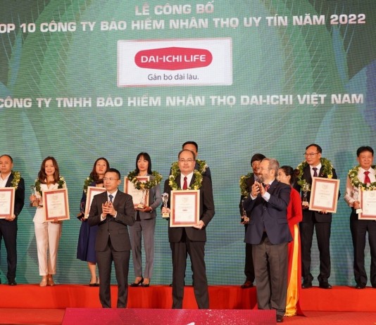 Dai-ichi Life Việt Nam vinh dự là Top 2 Công ty Bảo hiểm Nhân thọ uy tín năm 2022