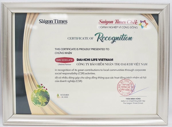 SaiGonTimes_ CSR-_Certificate