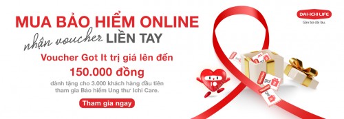 Nhân dịp ra mắt nền tảng Dai-ichi ON, Dai-ichi Life Việt Nam triển khai chương trình khuyến mại “Mua bảo hiểm online, nhận voucher liền tay”