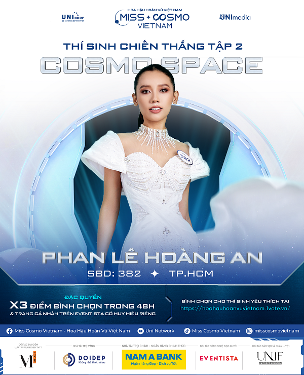 Chiến thắng ở Tập 2 giúp thí sinh Phan Lê Hoàng An nhanh chóng dẫn đầu Bảng xếp hạng nhờ đặc quyền nhân ba số điểm bình chọn