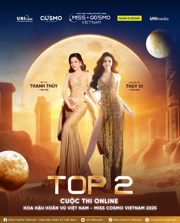 2.BẢNG XẾP HẠNG TOP 2 CUỘC THI ẢNH ONLINE HOA HẬU HOÀN VŨ VIỆT NAM - MISS COSMO VIETNAM 2025