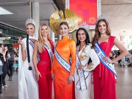 Dàn thí sinh Miss Cosmo 2025 khoe nhan sắc cuốn hút tại sân bay Tân Sơn Nhất