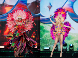 Thí sinh Miss Cosmo 2025 rực rỡ sắc màu Carnival Costume tại Lễ hội Trà Quốc tế 2025